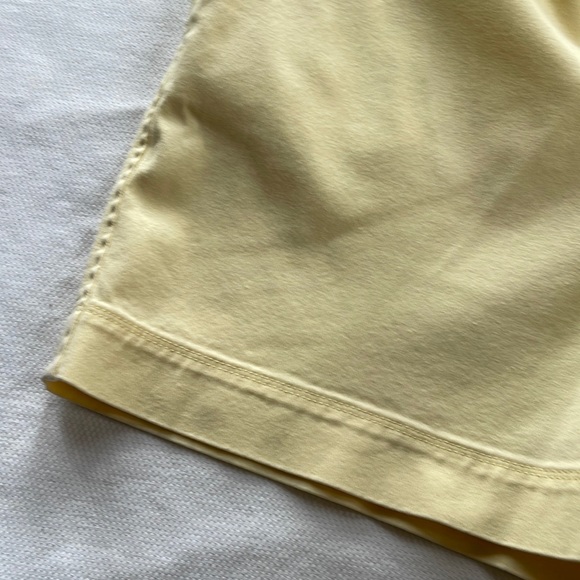 🍀3/50 ANN TAYLOR Yellow Cotton Shorts (14) - Picture 4 of 15